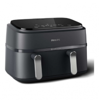 Philips Dual Basket Airfryer | NA351/00 3000 Series | Power 2750 W | Capacity 9 L | Rapid Air technology | Black