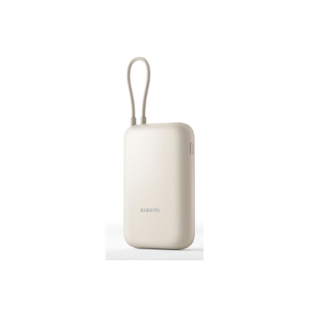 Xiaomi Power Bank (Integrated Cable) | 10000 mAh | USB-A/USB-C/USB-C cable | Tan