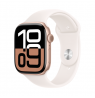 Apple Watch Series 10 | Smart watch | GPS (satellite) | Always-On Retina | Waterproof | Rose Gold