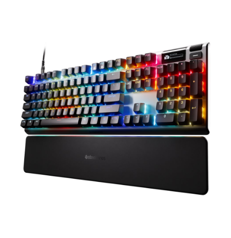 SteelSeries | Gaming Keyboard | Apex Pro Gen 3 | Wired | US Layout | Black | USB-C | OmniPoint 3.0 Adjustable HyperMagnetic Swit