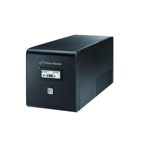 UPS Power Walker Line-Interactive 1000VA 2x SCHUKO, 2x IEC, RJ11/RJ45, USB, LCD