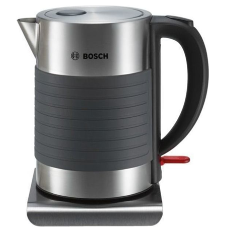 Bosch TWK7S05 Standard, Stainless steel/ grey, 1850 - 2200 W, 1,7 L, 360° rotational base