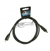 Cable IBOX FULLHD HD01 1,5M 1.4V 13C+1 ITVFHD0115 (HDMI M - HDMI M, 1,5m, black color)