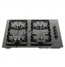 Gas cooktop BOSCH  POP 6B6B80 (4 fields, black color)