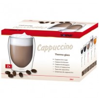 Scanpart CAPPUCCINO dvigubo stiklo stiklinės 2 x 300 ml