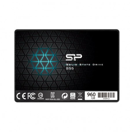 Silicon Power SSD Slim S55 960GB 2.5'', SATA III 6GB/s, 560/530 MB/s, 7mm