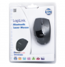 Logilink Maus Laser Bluetooth mit 5 Tasten wireless, Black, Bluetooth Laser Mouse