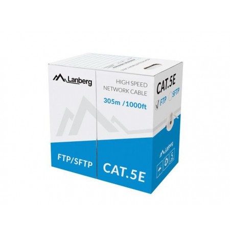 Lanberg FTP stranded cable CCA, cat. 5e, 305m, gray