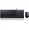 Lenovo | Essential | Essential Wired Keyboard and Mouse Combo - US English with Euro symbol | Black | Keyboard and Mouse Set | W