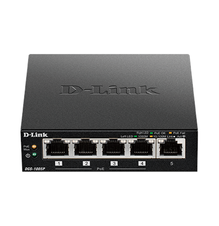 D-Link Switch DGS-1005P Unmanaged