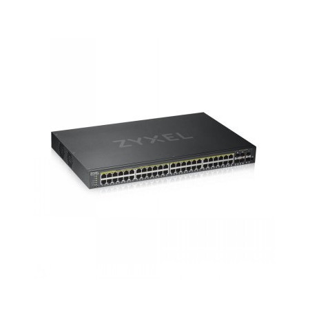 ZYXEL GS1920-48HPV2, 52-PORT GBE L2 POE+ SMART SWITCH, 375 WATT