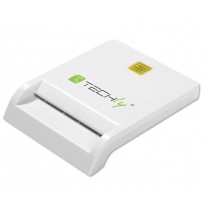 Techly Compact /Writer USB2.0 White I-CARD CAM-USB2TY smart card reader Indoor