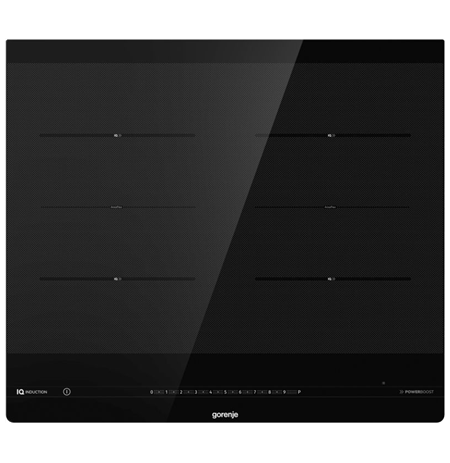 Gorenje Hob IS646BG Induction, Number of burners/cooking zones 4, Black, Display, Timer