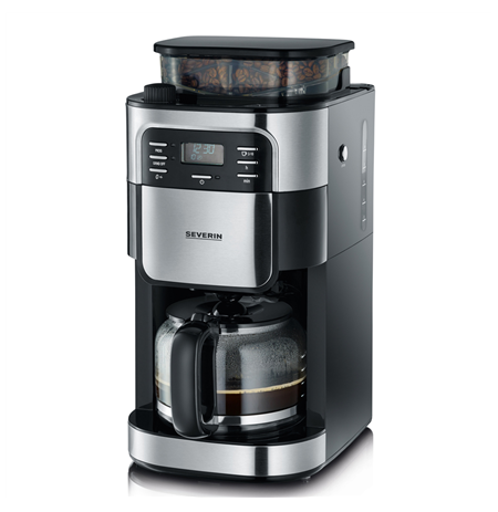 Severin Coffee maker with grinder 4810 Drip, 1000 W, Inox/ black