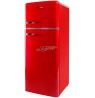 Fridge Amica RETRO KGC15630R (550 mm x 1440mm x 615 mm, 164 l, Class A++, red color)