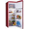 Fridge Amica RETRO KGC15630R (550 mm x 1440mm x 615 mm, 164 l, Class A++, red color)