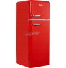 Fridge Amica RETRO KGC15630R (550 mm x 1440mm x 615 mm, 164 l, Class A++, red color)