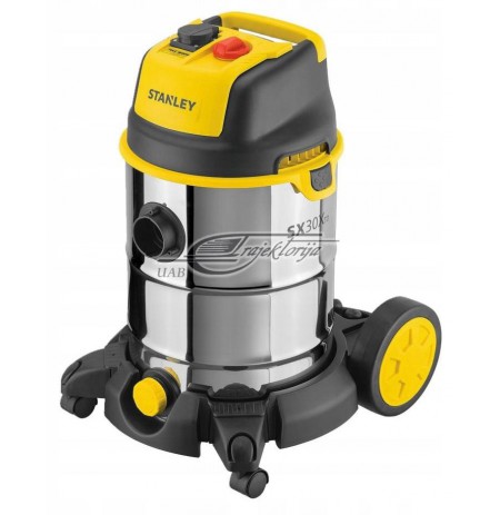 Vacuum cleaner industrial STANLEY Wet&Dry SXVC30XTDE (1600W, black color)