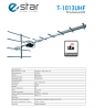 TV antena  eSTAR T-1013 UHF LTE Juoda