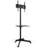 TECHLY 100730 Mobile stand for TV LCD/LED/Plasma 23-55 25kg VESA tilting with shelf