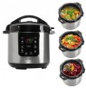 Camry | Pressure cooker | CR 6409 | 1500 W | Alluminium pot | 6 L | Number of programs 8 | Stainless steel/Black