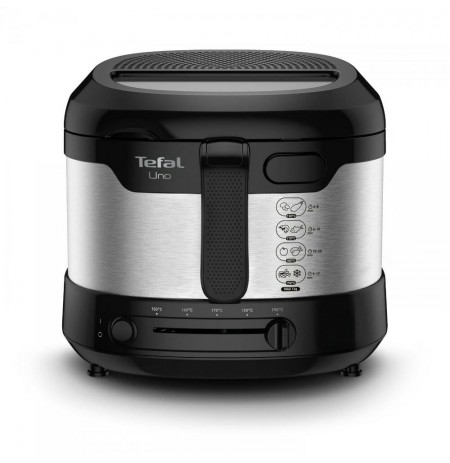 Tefal FF215D Deep fryer Single Black,Stainless steel Stand-alone 1600 W