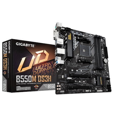 Gigabyte B550M DS3H 1.0 Processor family AMD