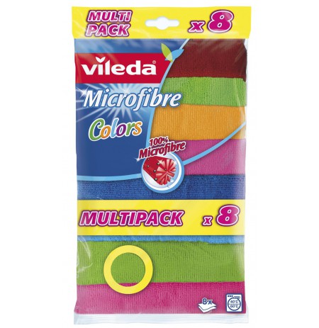 Vileda 148394 cleaning cloth Microfiber, Polyamide, Polyester Multicolor 8 pc(s)