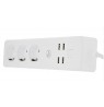 Tellur WiFi Power Strip, 3 Outlets, 4*USB 4A, 2200W, 10A, 1.8m