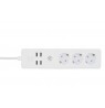 Tellur WiFi Power Strip, 3 Outlets, 4*USB 4A, 2200W, 10A, 1.8m