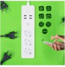 Tellur WiFi Power Strip, 3 Outlets, 4*USB 4A, 2200W, 10A, 1.8m