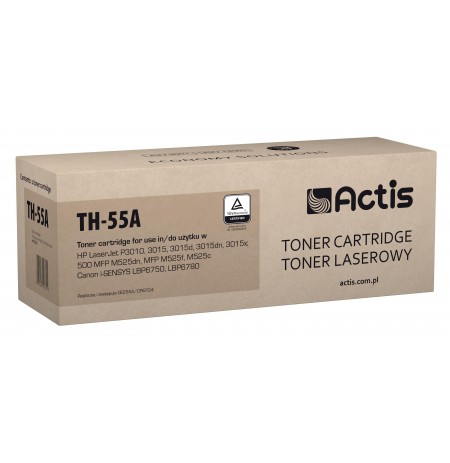 Actis TH-55A laser toner cartridge for HP (HP 55A CE255A compatible, new)