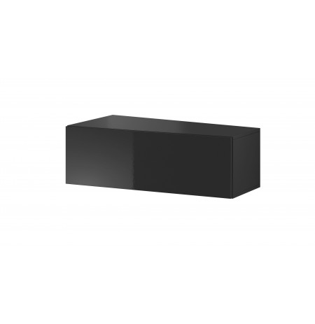 TV stand VIGO SLANT '90' 30/90/40 black/black gl.