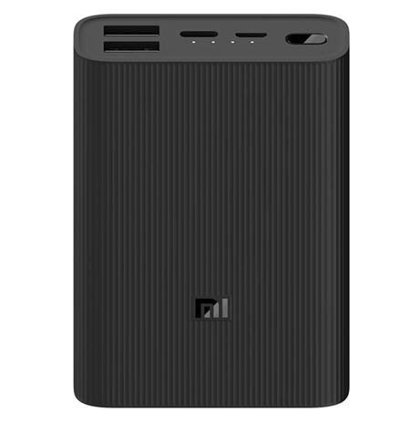 Xiaomi Mi Power Bank 3 Ultra Compact 10000 mAh, Black