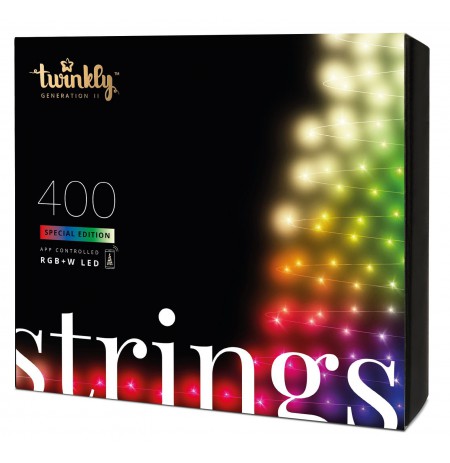 TWINKLY Strings 400 Special Edition (TWS400SPP-BEU) Smart Christmas tree lights 400 LED RGB+W 32 m