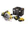 Electric saw circular DeWalt DCS570P2-QW (184 mm)