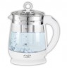 Adler | Kettle | AD 1299 | Electric | 2200 W | 1.5 L | Glass/Stainless steel | 360° rotational base | White