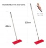 Flat Mop + Bucket + Telescopic Pole + 2 x Microfibre Pad 5.7L Floor Cleaning XXL Set Rotating Head