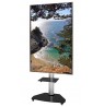 Techly Floor Stand with Shelf Trolley TV LCD/LED/Plasma 37-70" Silver