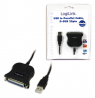 Logilink | USB 2.0 adapter to Paralel (LPT) DB25 , 1,8m | USB-A to LPT USB A male | DB25