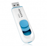 ADATA 16GB USB Stick C008 Slider USB 2.0 white blue