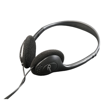 Gembird MHP-123 Stereo headphones with volume control 3.5 mm, Black,