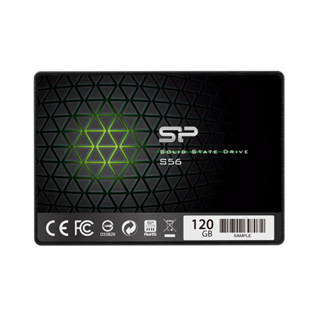 Silicon Power S56 120 GB, SSD form factor 2.5", SSD interface SATA, Write speed 530 MB/s, Read speed 560 MB/s