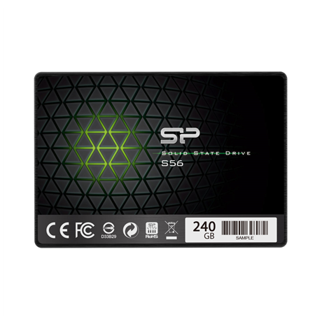 Silicon Power S56 240 GB, SSD form factor 2.5", SSD interface SATA, Write speed 530 MB/s, Read speed 560 MB/s