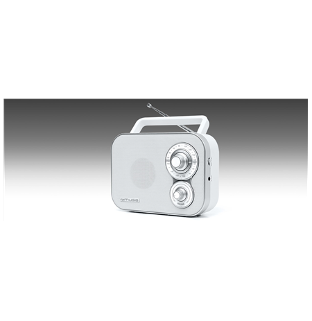 Muse Portable Radio M-051RW White, AUX in