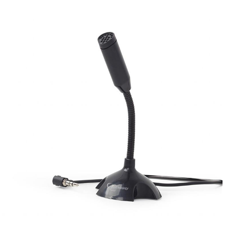 Gembird Desktop microphone MIC-D-02	 3.5 mm, 3.5 mm audio plug, Black