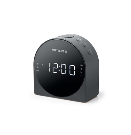 Muse Dual Alarm Clock radio PLL M-185CR AUX in,