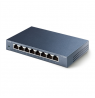 TP-LINK Switch TL-SG108 Unmanaged, Desktop, 1 Gbps (RJ-45) ports quantity 8, Power supply type External