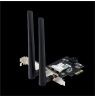 ASUS  PCE-AX3000  (802.11ax) AX3000 Dual-Band PCIe Wi-Fi 6 Asus 2 external antennas Bluetooth 5.0