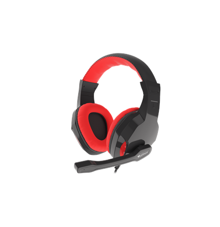 GENESIS ARGON 110 Gaming Headset, On-Ear, Wired, Microphone, Black/Red